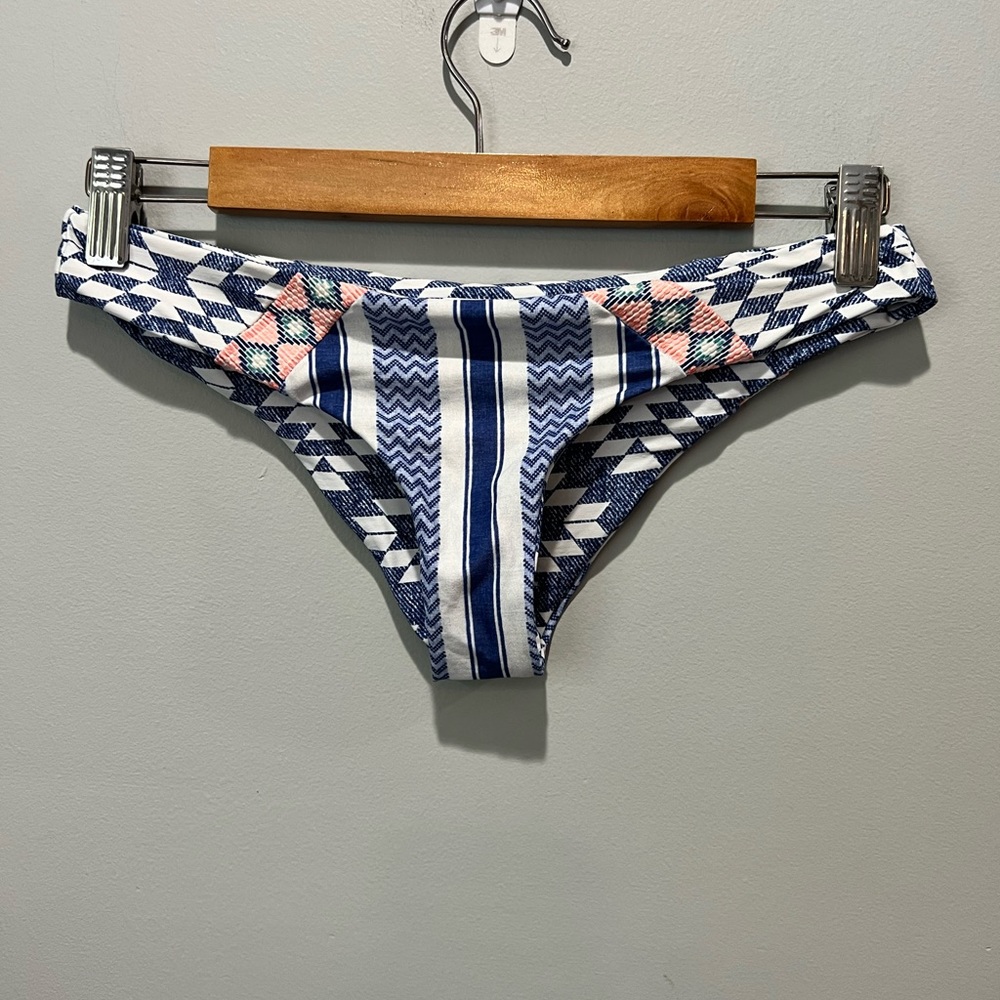 Gently Worn Blue and Pink Bathing Suit Top READ DESCRIPTION